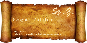 Szegedi Zelmira névjegykártya